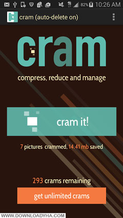 Cram - Reduce Pictures Premium 3.4 - نرم افزار کاهش حجم تصاویر اندروید