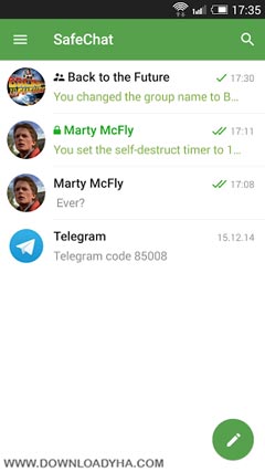 دانلود Green Telegram (Safe Chat) 0.0.5 - تلگرام سبز برای اندروید