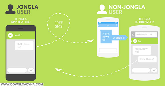 دانلود Jongla - Social Messenger 3.0.6 - مسنجر جونگلا برای اندروید